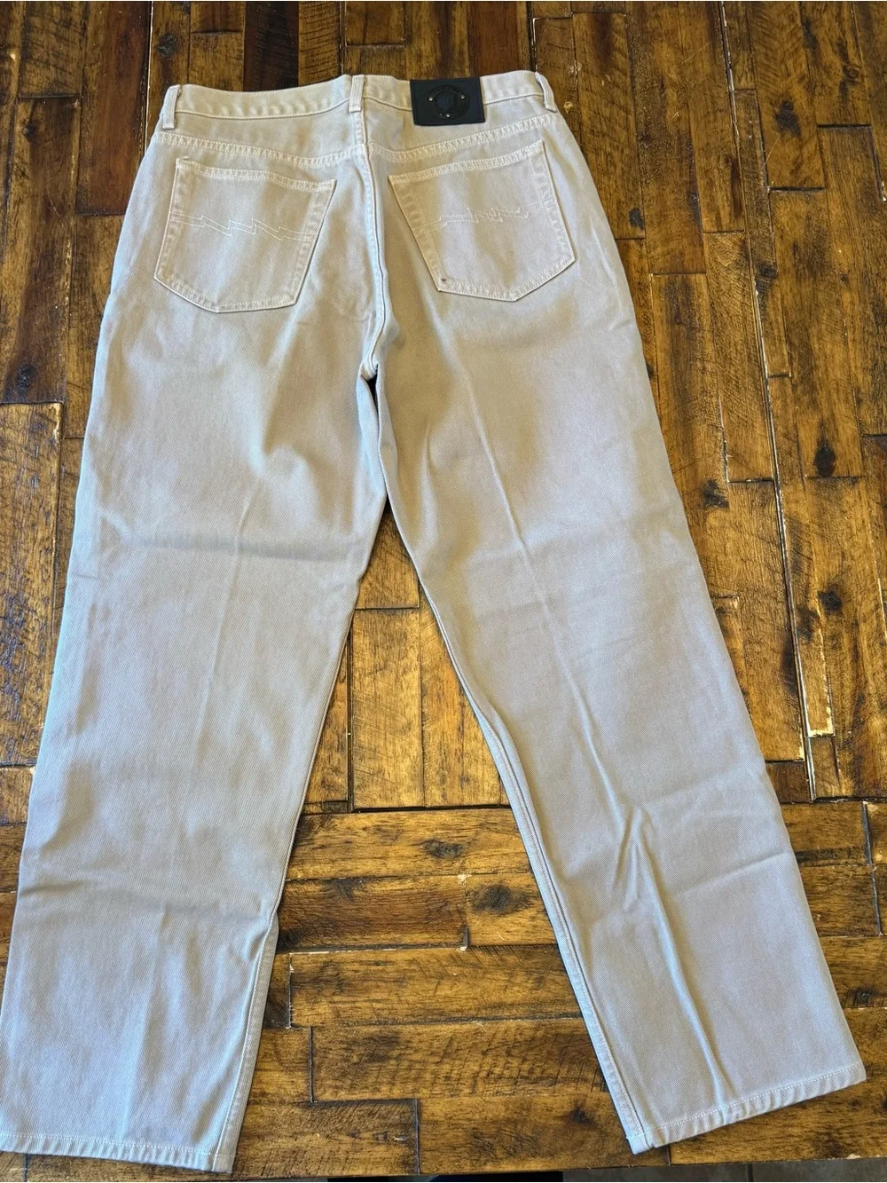 Men's Straight Fit Jeans in Light Khaki